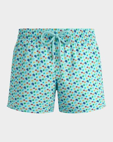Vilebrequin Men's Micro Ronde des Tortues Swim Trunks