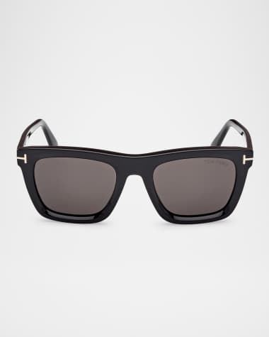TOM FORD Men's Lelio Acetate Square Sunglasses