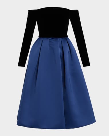 Gray Midi Designer Cocktail & Party Dresses | Neiman Marcus