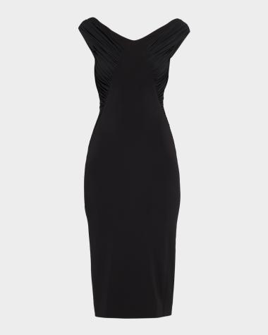 off the shoulder formal maxi dress Velvi - Elena Off-the-shoulder - Black Size:Pre Order 26 Newly-Imported Elle Grey Light Blue Made from lightweight satin