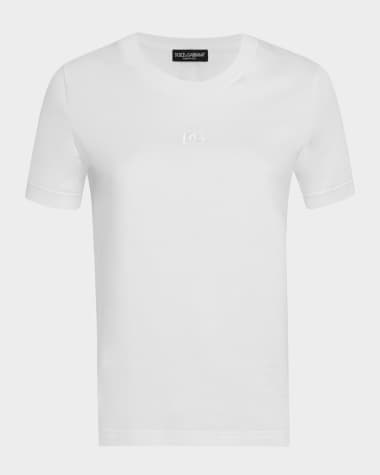 Dolce&Gabbana DG Rib Jersey Short-Sleeve T-Shirt