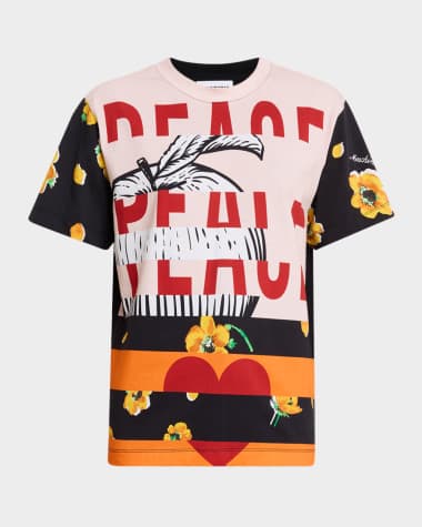 Moschino Jeans Printed Crewneck T-Shirt