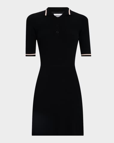 Moschino Jeans Short-Sleeve Mini Polo Dress