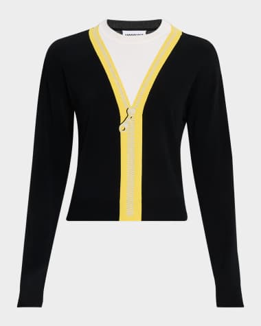 Moschino Jeans Trompe-L'oeil Crewneck Sweater