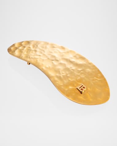 Balmain Hair Limited Edition Printemps Leaf Barrette Pour Cheveux