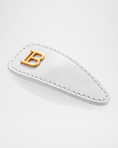 Balmain Hair Limited Edition Printemps Leather Snap Hair Clip