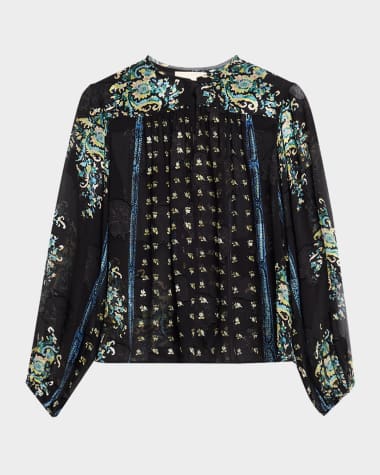 Ulla Johnson Aster Long-Sleeve Blouse