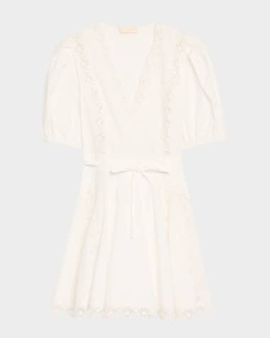 Ulla Johnson Camila Short-Sleeve Mini Dress