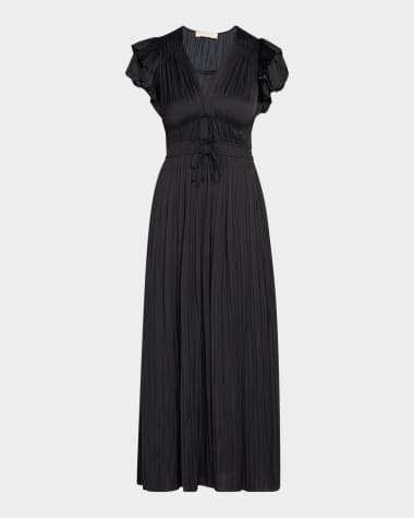 Ulla Johnson Patrice Flutter-Sleeve Midi Dress