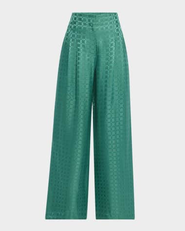 Veronica Beard Colter Wide-Leg Pants