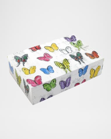 Hunt Slonem Butterfly Dance Lacquer Box