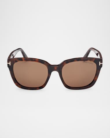 TOM FORD Haylay Acetate Rectangle Sunglasses