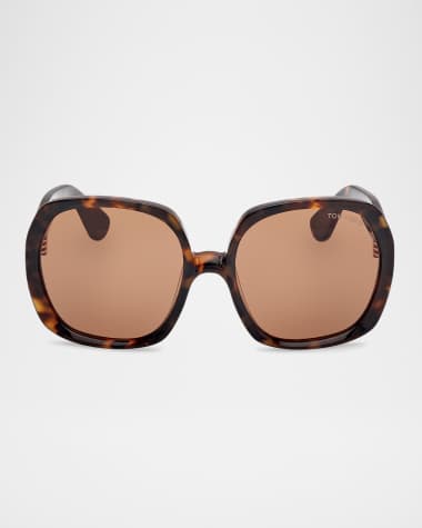 TOM FORD Saffron Acetate Round Sunglasses