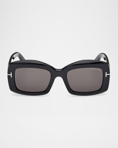 TOM FORD Venetia Rectangle Acetate Sunglasses