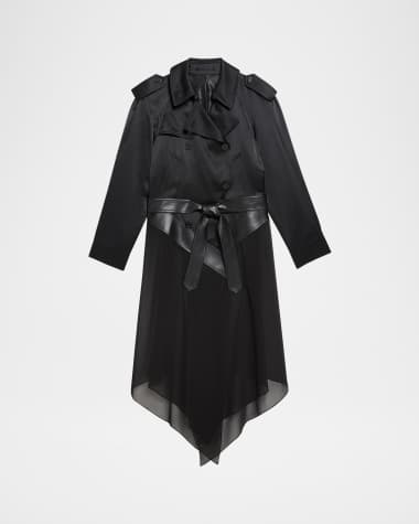 Helmut Lang Belted Scarf Trench Coat