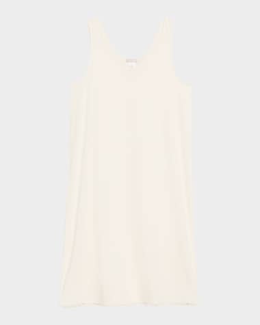 Hanro Anouk Embroidery-Trim Cotton Tank Nightgown