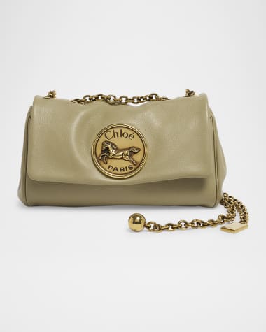Chloe Heritage Small Crossbody Bag in Grained Leather