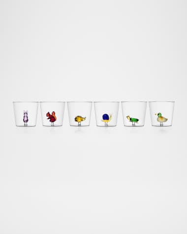 ICHENDORF Animal Farm Assorted Small Tumblers, Set of 6