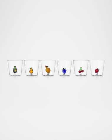ICHENDORF Fruits & Flowers Assorted Tumblers, Set of 6