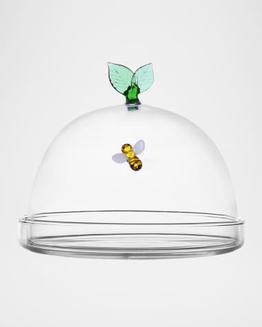 ICHENDORF Garden Picnic Dome with Bee & Leaf Dish