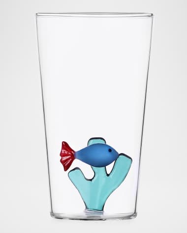 ICHENDORF Marine Garden Fish Longdrink Glass, 15.2 oz