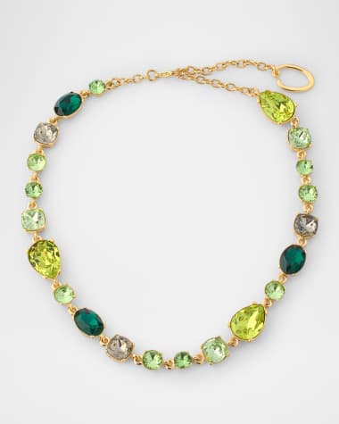 Oscar de la Renta Multi Crystal Necklace