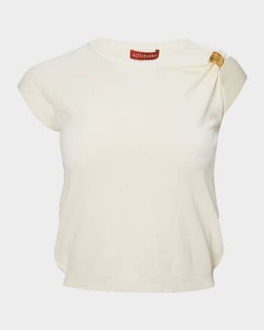 Altuzarra Rinaldi Gathered Ring Knit Top