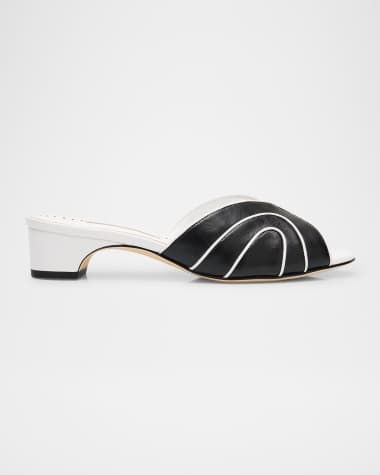 Manolo Blahnik Nikabo Nappa Leather Sandals
