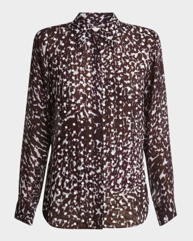 Dries Van Noten Chowy Polka-Dot Button-Down Shirt