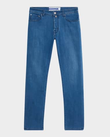 Jacob Cohen Men's Bard Slim-Fit Pique Jeans