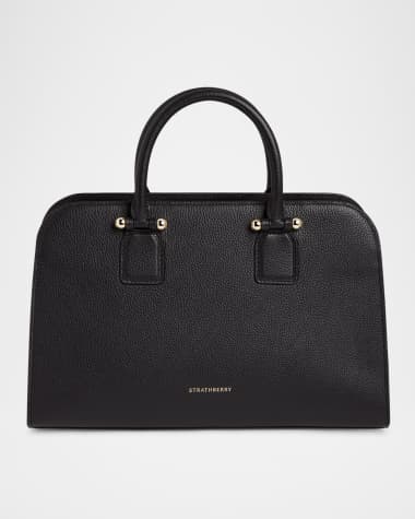 STRATHBERRY Georgia Midi Fine Grain Leather Tote Bag