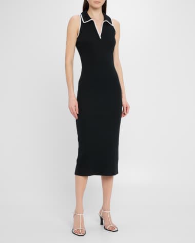 V-Neck Hardware One-Piece Swimsuit