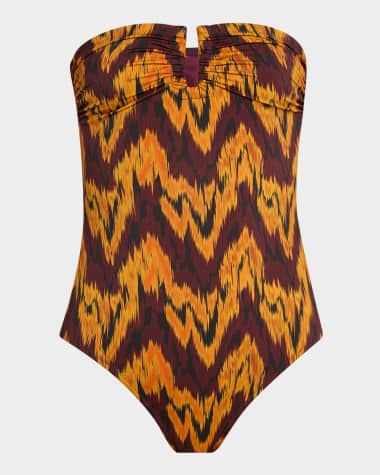 Ulla Johnson Monterey Strapless One-Piece Swimsuit