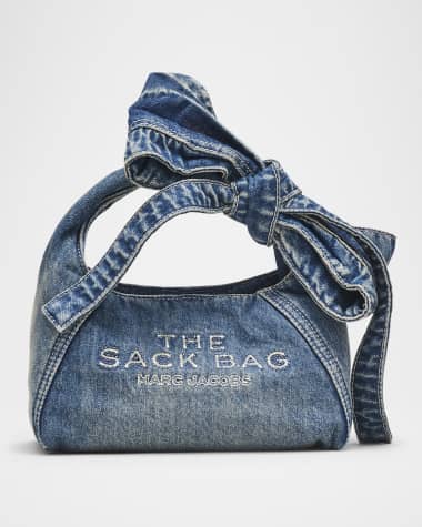 Marc Jacobs The Sack Bow Denim Top-Handle Bag