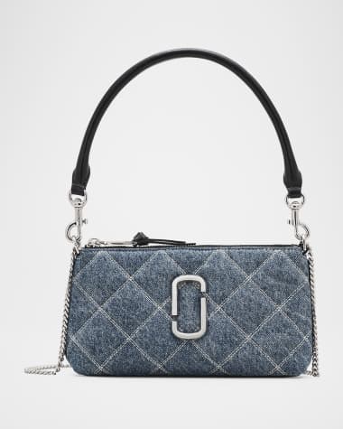 Marc Jacobs Snapshot Quilted Denim Shoulder Bag