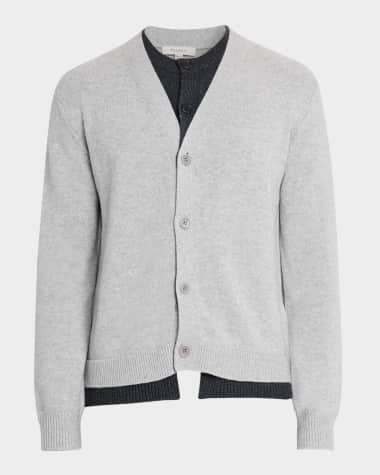 JW Anderson Men's Contrast Layered Cardigan