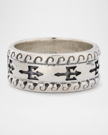 Konstantino Men's Hydra Sterling Silver Band Ring