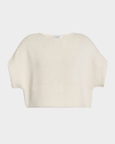 ALAIA Boxy Knit Crop Top