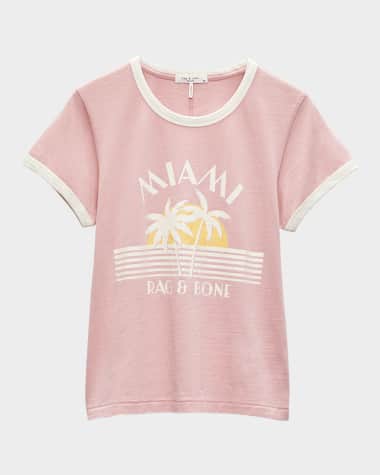 Rag & Bone Miami Boxy Ringer Tee
