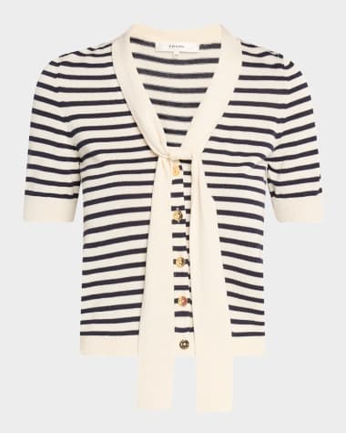 FRAME The Sailor Tie Cardigan