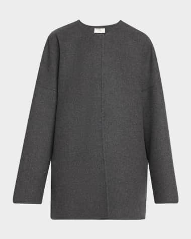 THE ROW Elke Brushed Cashmere Single-Breasted Jacket