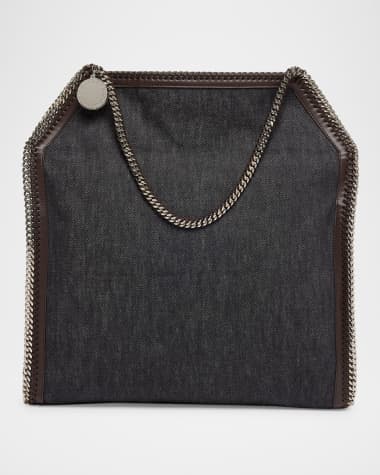 Stella McCartney Falabella Babybella Denim Wash and Alter Mat Top Handle Bag