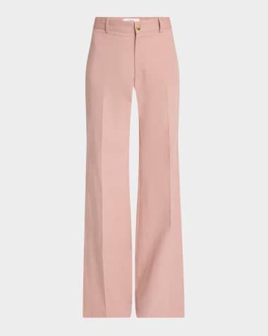 Chloe Cotton Canvas Flare Pants