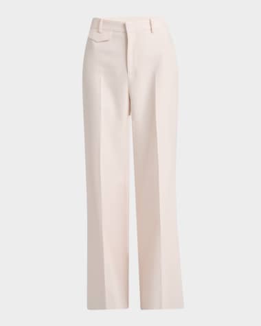 Chloe High-Rise Wide-Leg Suiting Trousers
