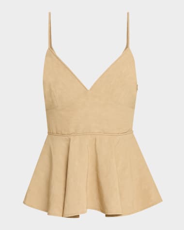 Co Basque Peplum Top