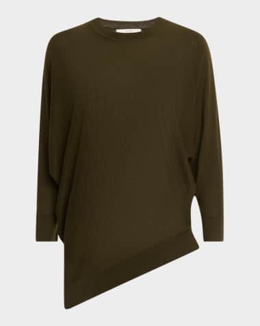 Co Asymmetrical Cashmere Knit Pullover