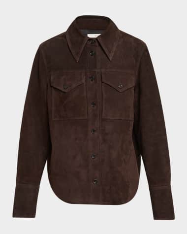 Co Suede Button-Front Shirt