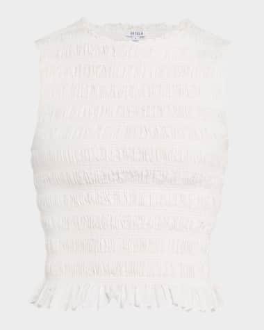 PISTOLA Phoebe Smocked Tank Top