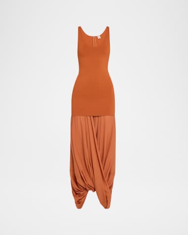 Toteme Draped Cocoon Maxi Tank Dress