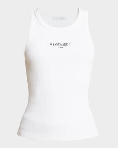 Givenchy Archive Logo Stamp Print Tank Top